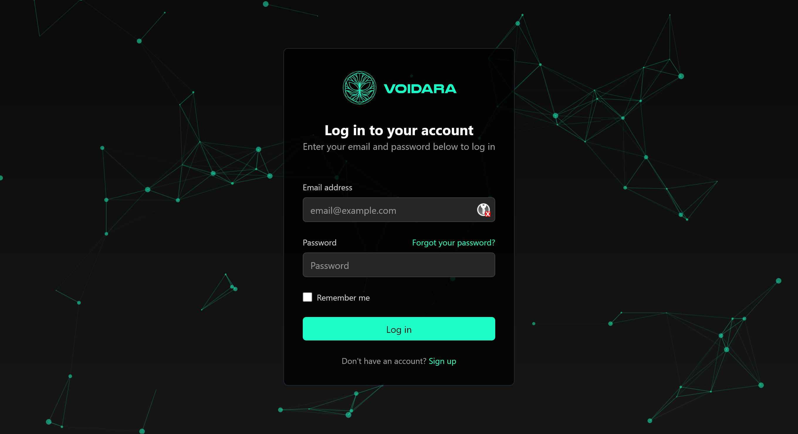 Voidara Tablet App